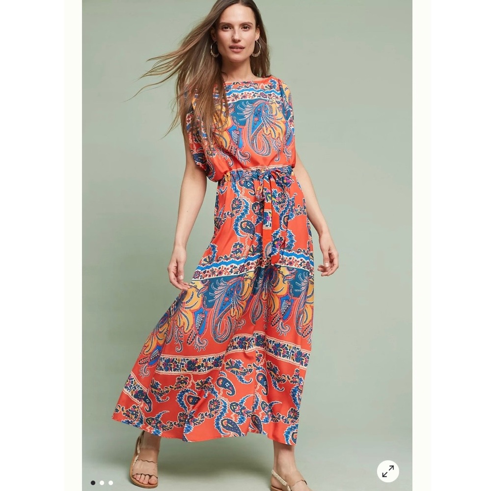 Eva Franco Turin Kimono Sleeve Maxi Dress
